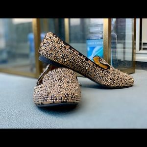 Leopard Stud and Spike Loafers